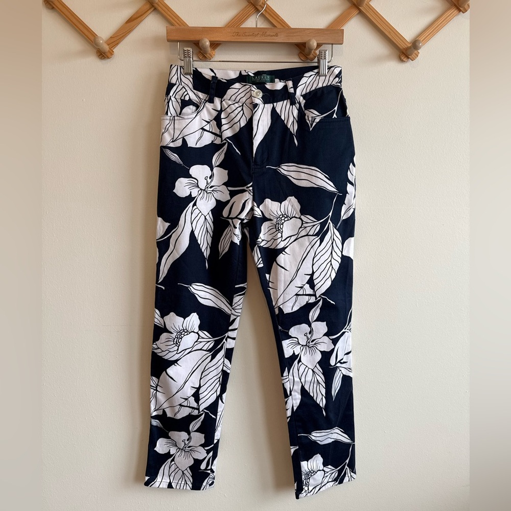 Lauren Ralph Lauren floral print casual chino pants